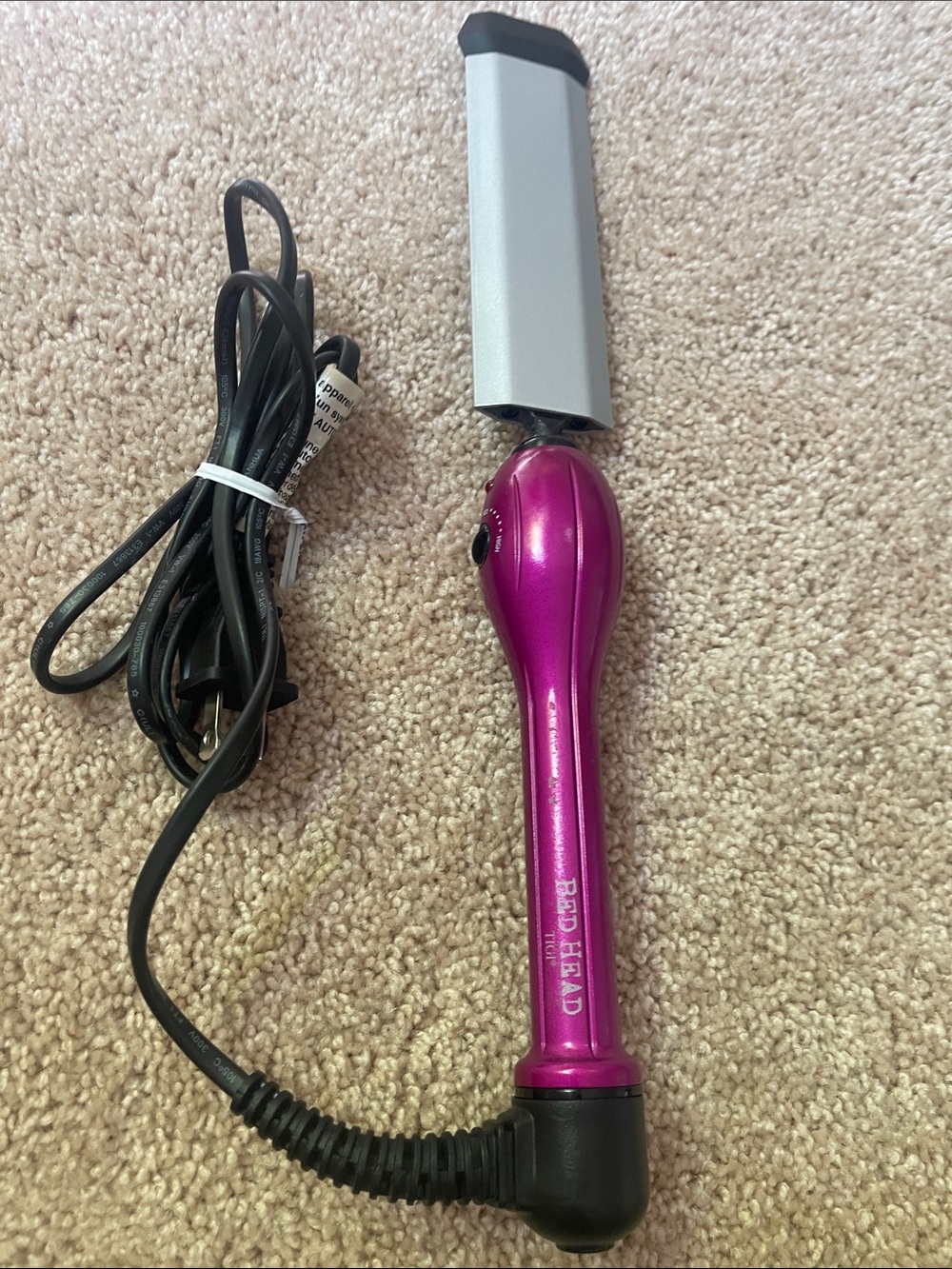 BedHead Metallic Pink and Silver Styling Iron